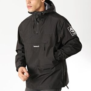 Timberland Mens Black Outdoor Archive Water Resistant Anorak Jacket Size S EUC